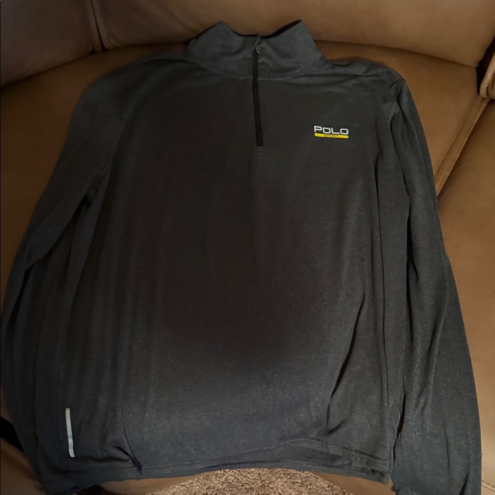 Polo by Ralph Lauren Dark Gray Quarter-Zip Shirt